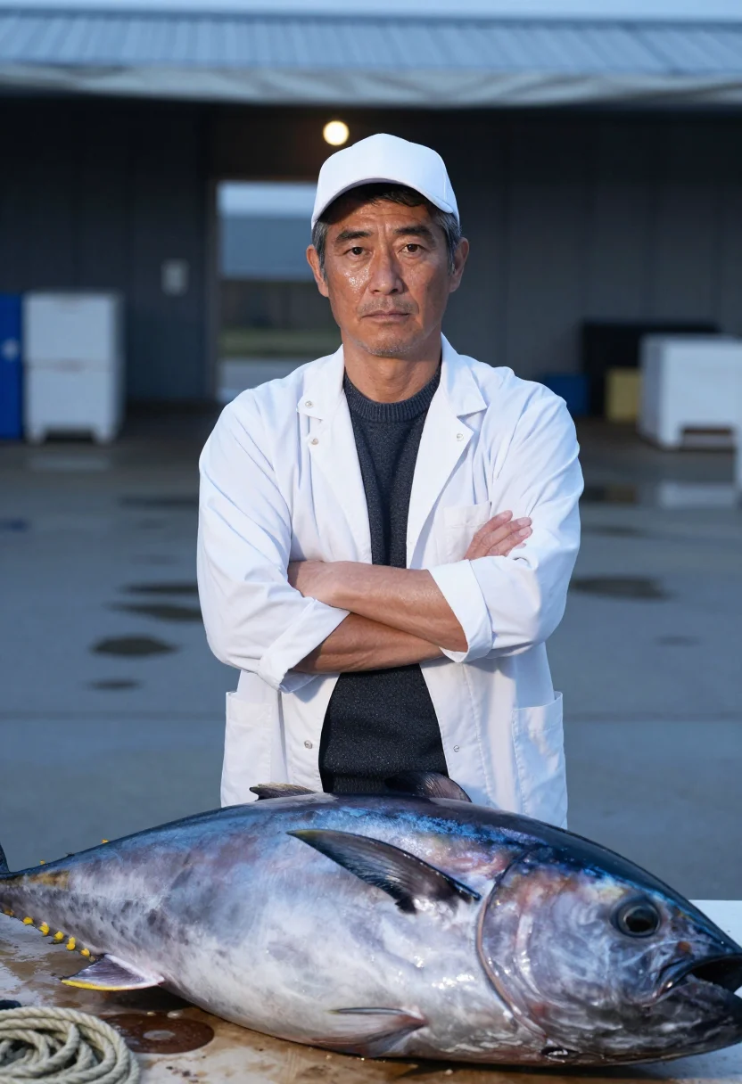 AI sushi itamae sample — portrait of a man, half-length portrait of a Japanese man in