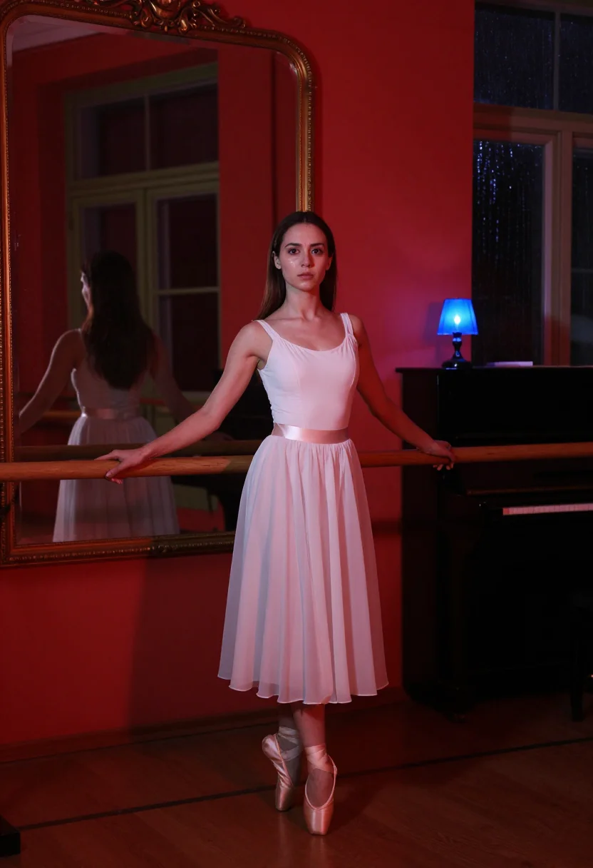 AI suspiria sample — portrait of a woman, half-length frontal portrait of a Weste