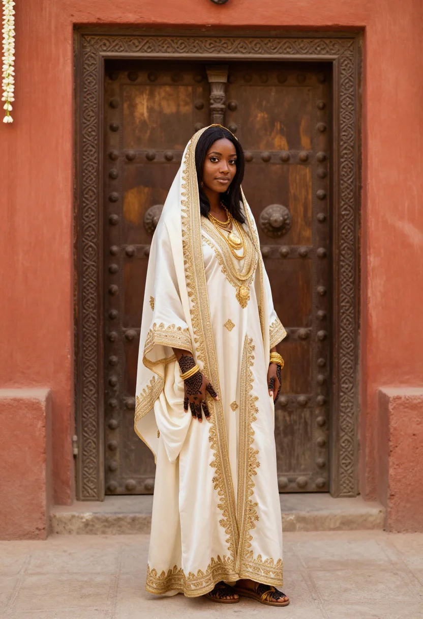 AI swahili bride sample — portrait of a woman, full-length portrait of a young Swahili