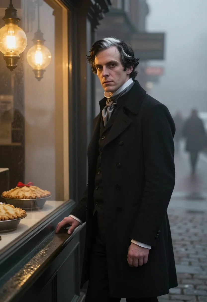 AI sweeney todd sample — portrait of a man, three-quarter-length portrait of an Engli