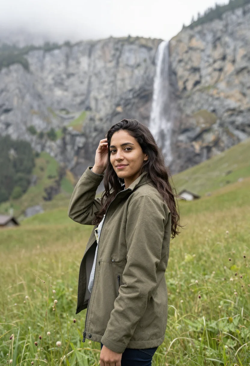 AI switzerland sample — portrait of a traveler, three-quarter-length portrait of a M