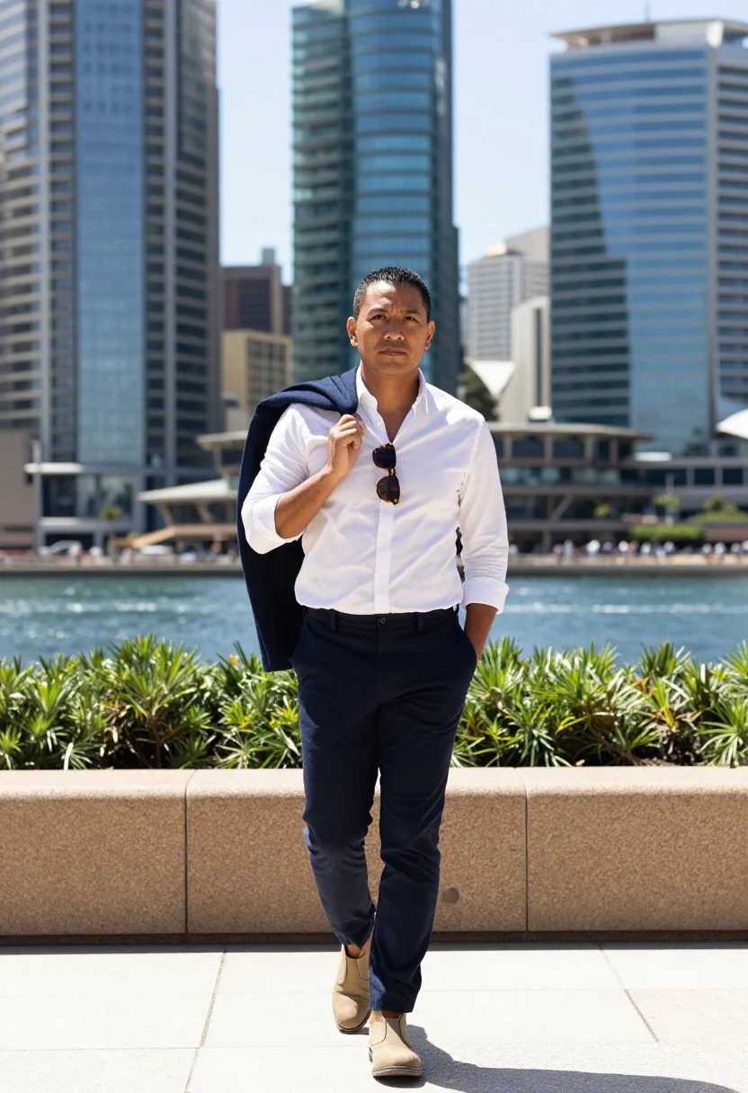 AI sydney barangaroo sample — portrait of a man, full-length portrait of a Maori man in hi