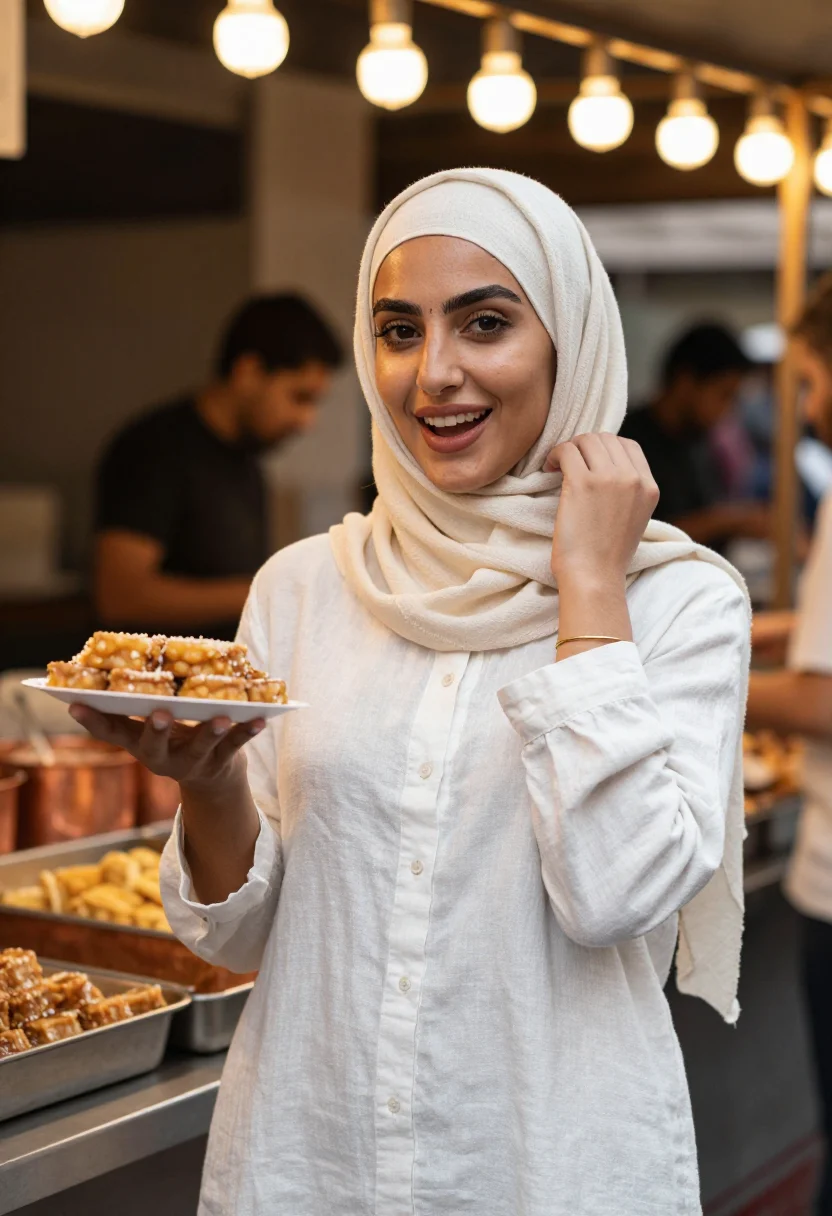 AI sydney lakemba sample — portrait of a woman, chest-up three-quarter portrait of a Le