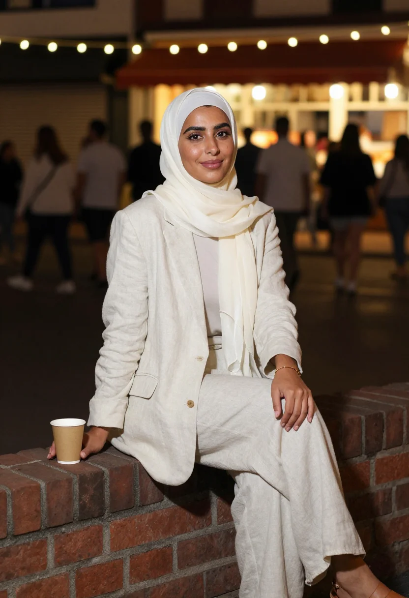 AI sydney lakemba sample — portrait of a woman, seated three-quarter-length portrait of