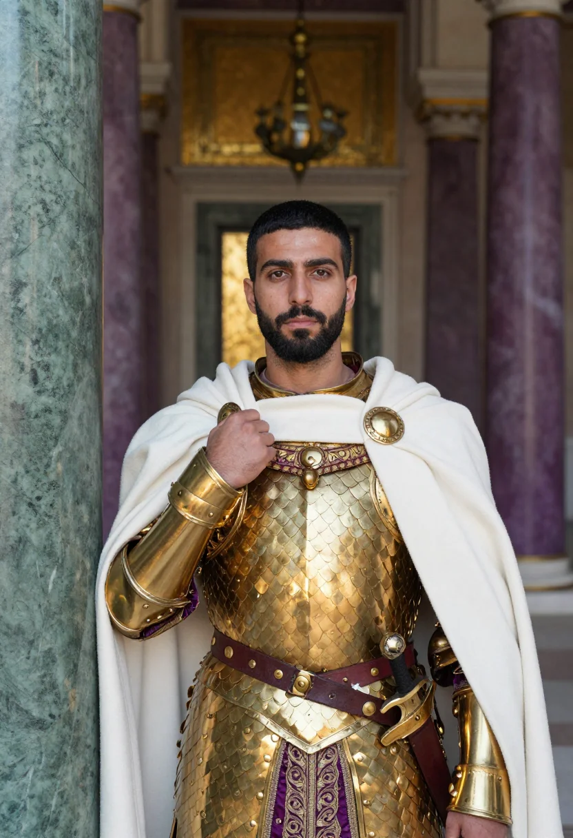 AI tagmata sample — portrait of a man, chest-up portrait of an Eastern-Mediterra