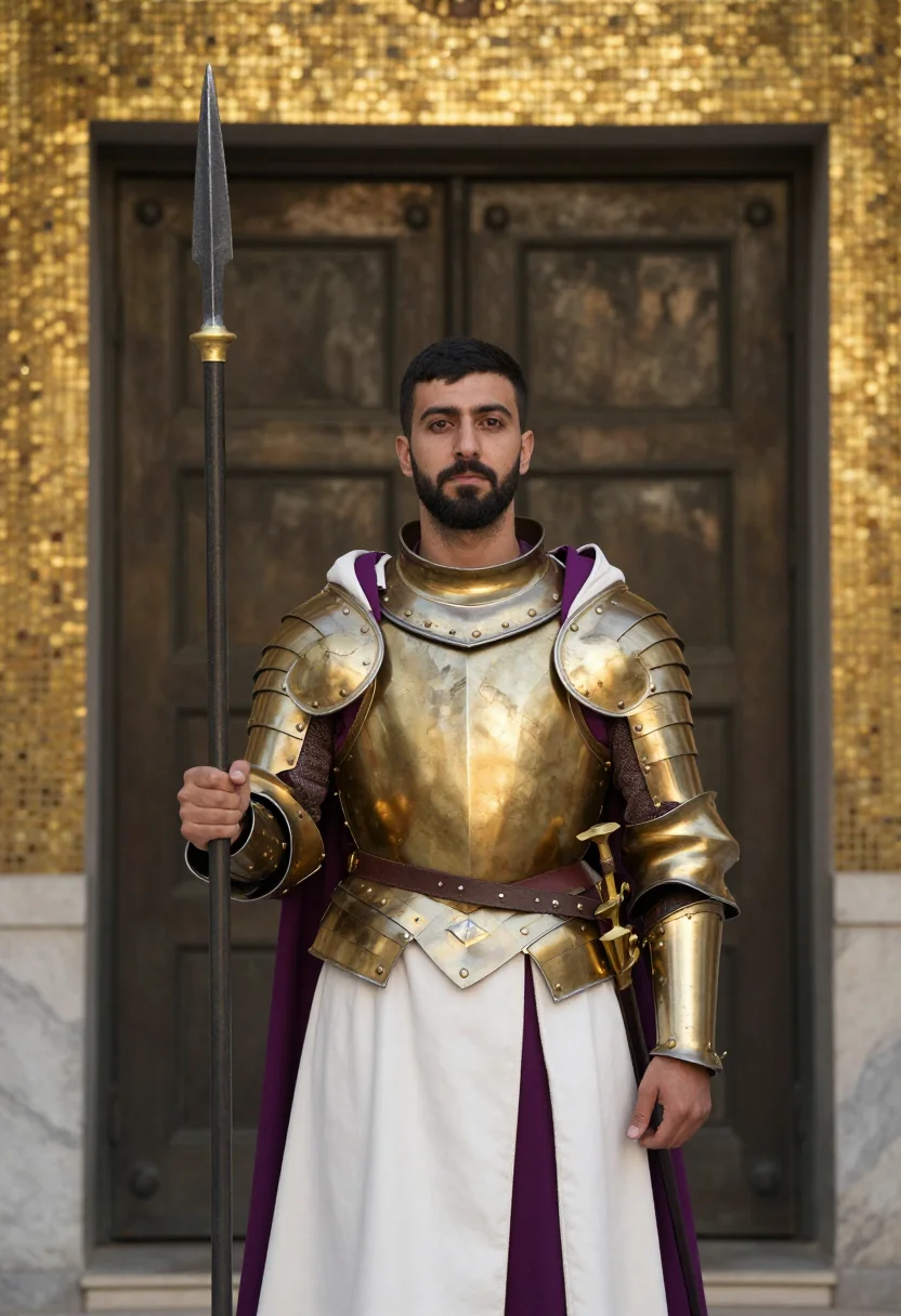 AI tagmata sample — portrait of a man, chest-up portrait of an Eastern-Mediterra