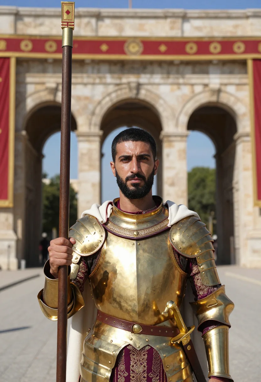 AI tagmata sample — portrait of a man, chest-up portrait of an Eastern-Mediterra