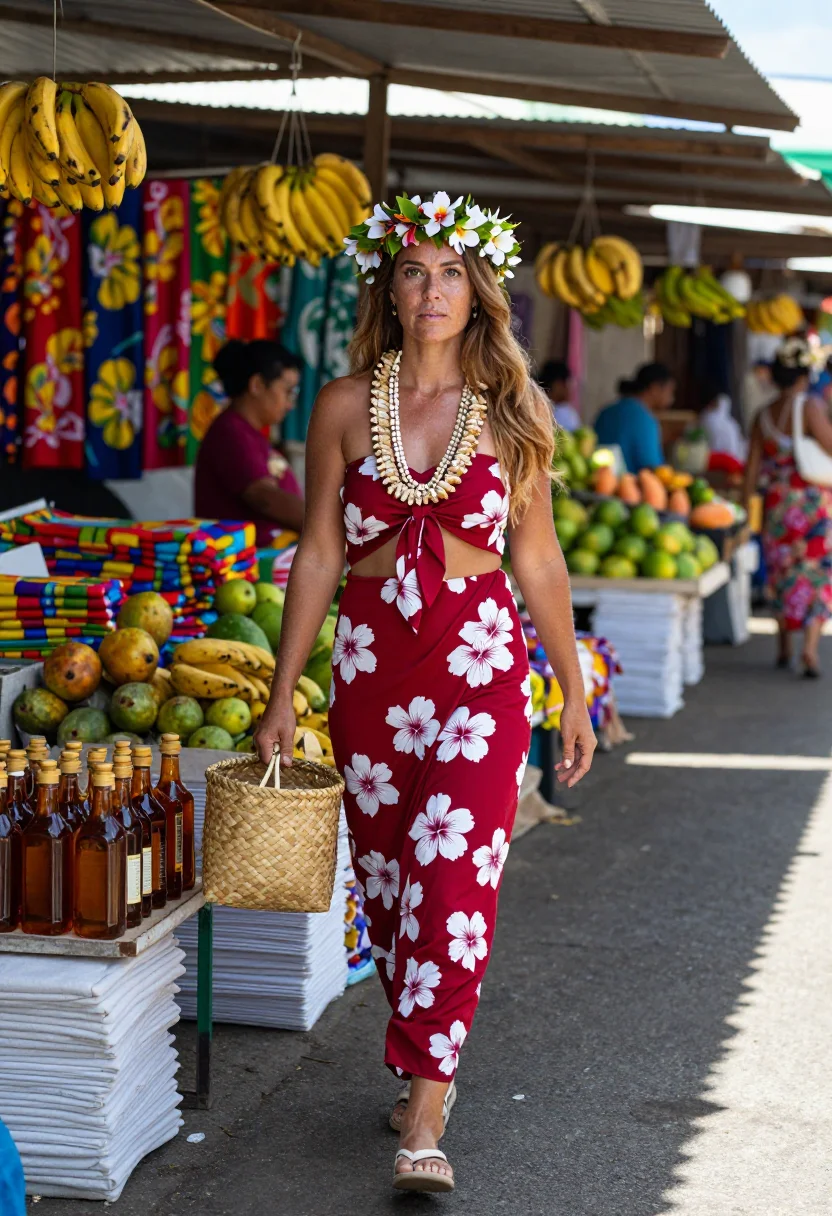 AI tahiti sample — portrait of a woman, full-length portrait of a Western-Europ