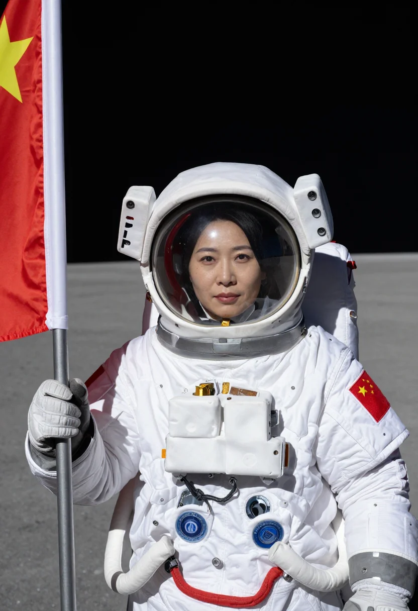 AI taikonaut sample — portrait of a taikonaut, head-and-shoulders portrait of a Ch