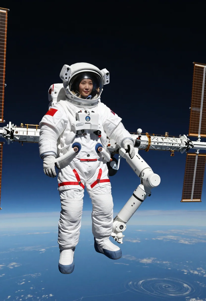 AI taikonaut sample — portrait of a taikonaut, full-length portrait of a Chinese w