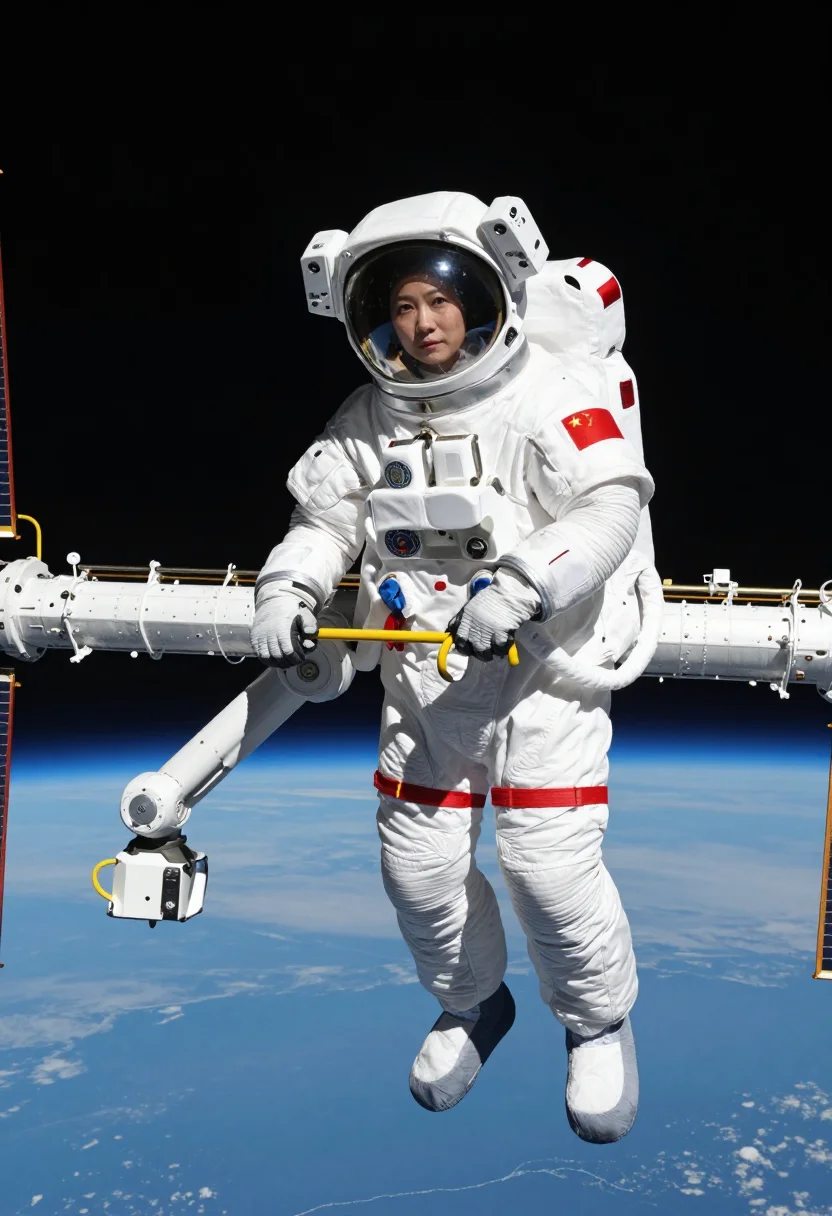 AI taikonaut sample — portrait of a taikonaut, half-length three-quarter portrait