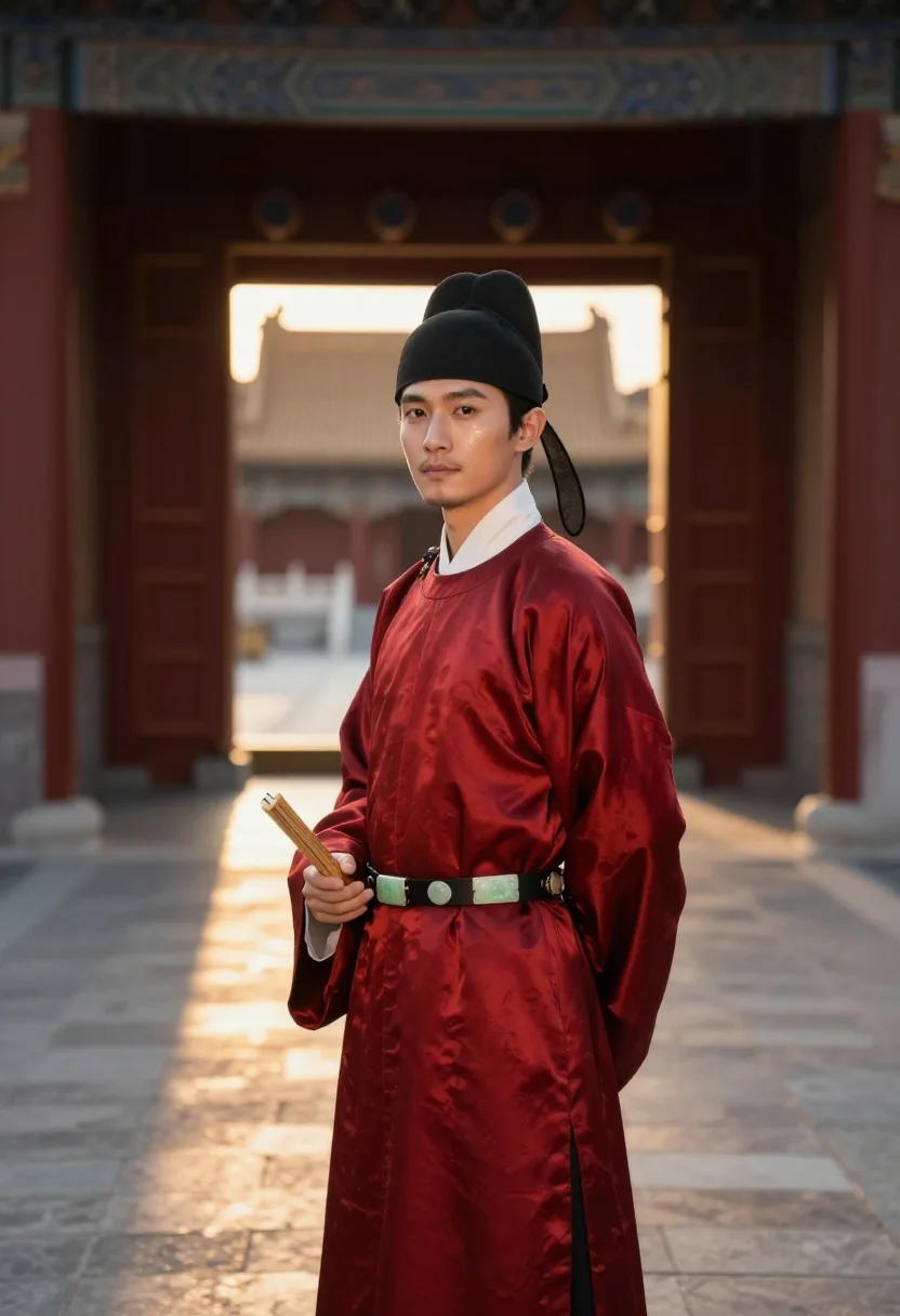 AI tang yuanlingpao sample — portrait of a man, three-quarter-length portrait of a Han-Ch