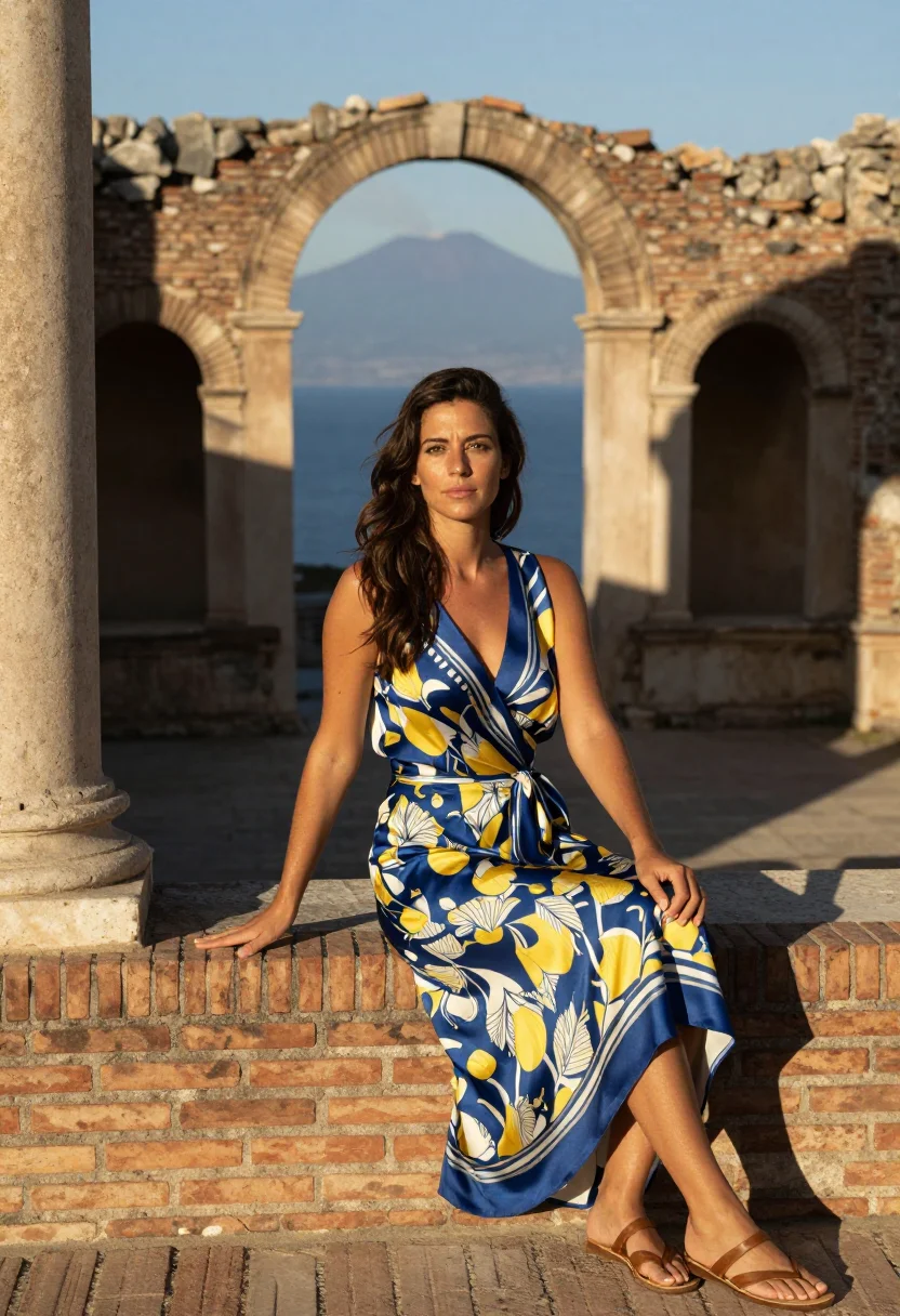 AI taormina sample — portrait of a woman, half-length portrait of an Italian woma