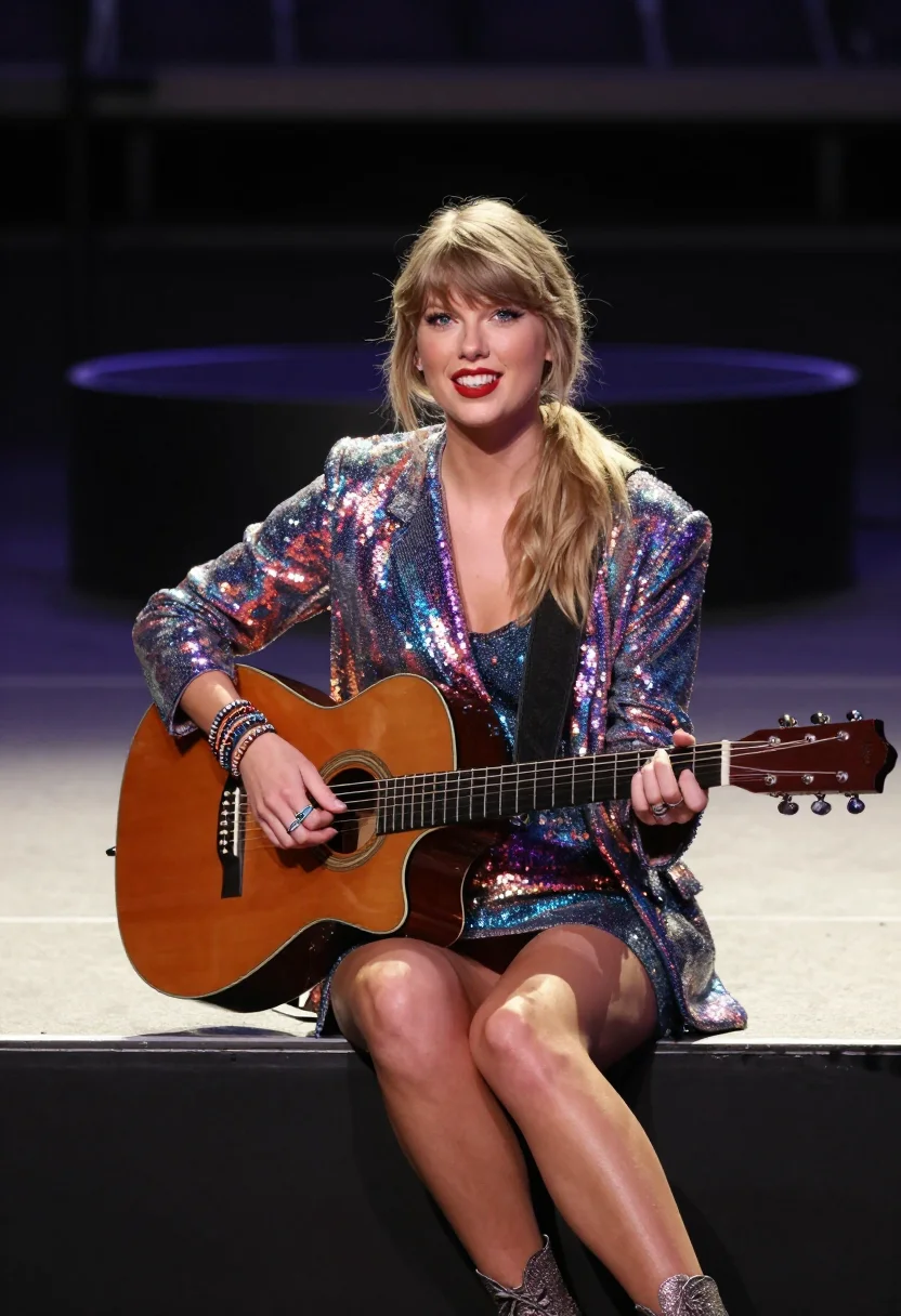 AI taylor swift eras sample — portrait of a woman, half-length portrait of a Western-Europ