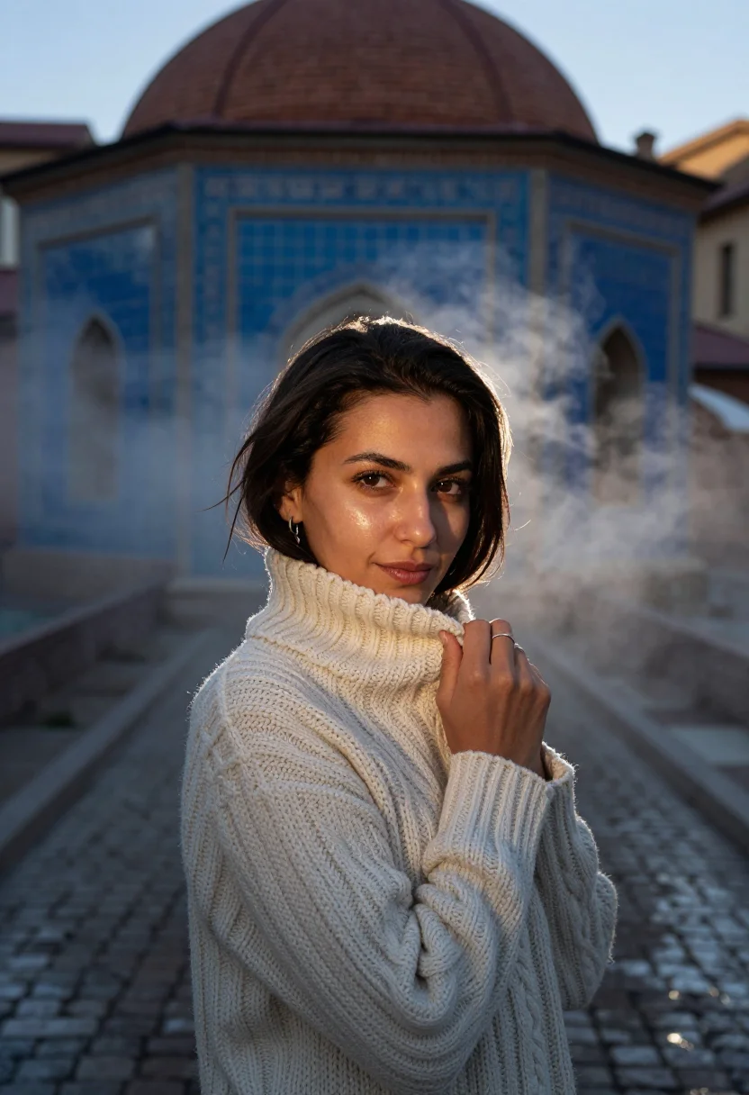 AI tbilisi sample — portrait of a woman, chest-up portrait of a Georgian woman i