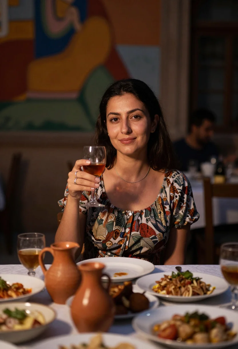 AI tbilisi sample — portrait of a woman, chest-up portrait of a Georgian woman i