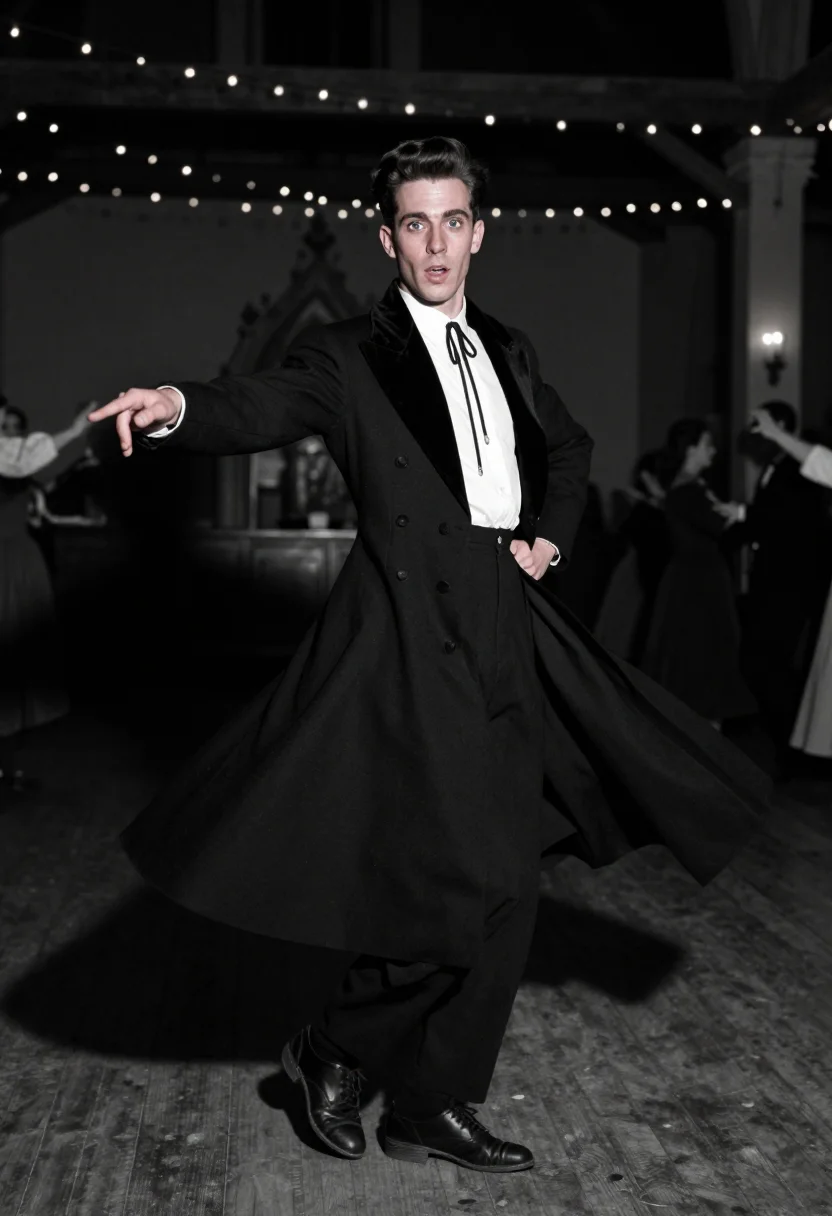 AI teddy boys sample — portrait of a man, full-length portrait of a Western-Europea