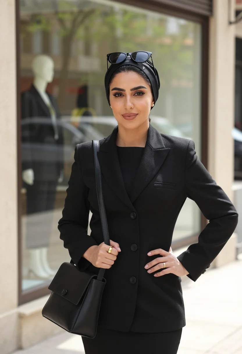 AI tehran manteau sample — portrait of a woman, half-length portrait of an Iranian woma