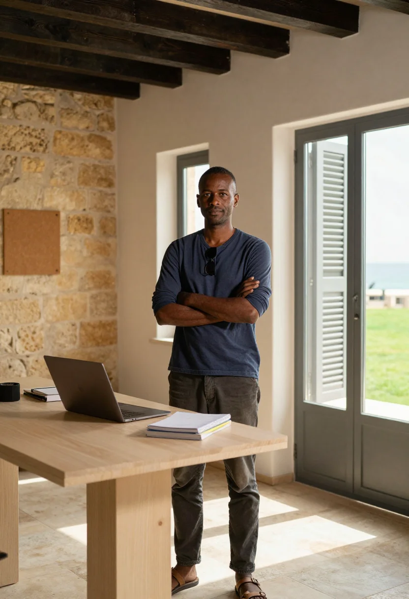 AI tel aviv rothschild sample — portrait of a man, three-quarter-length portrait of an Ethio
