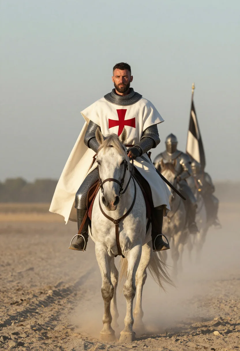 AI templar sample — portrait of a man, full-length portrait of a Western-Europea