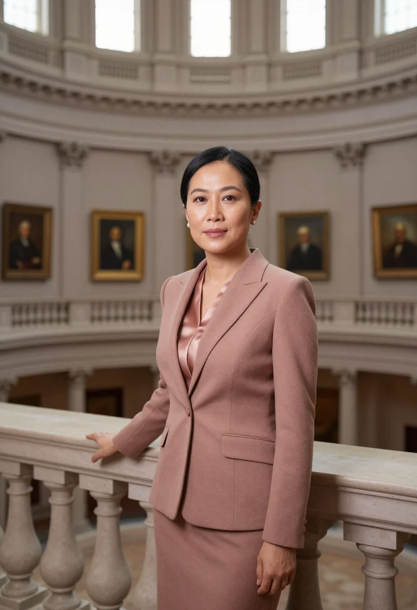AI texas capitol candidate sunset granite sample — portrait of a woman, half-length campaign portrait of a cand