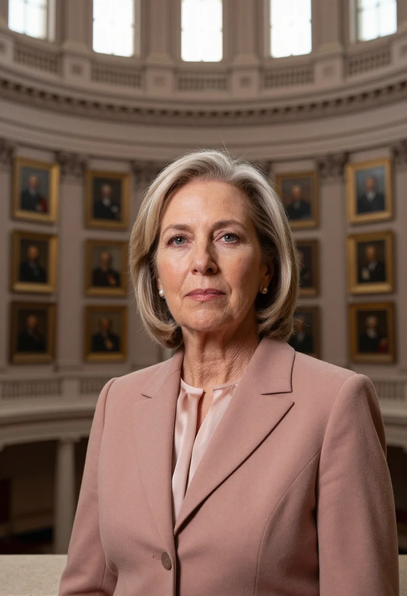 AI texas capitol candidate sunset granite sample — portrait of a woman, head-and-shoulders campaign portrait of