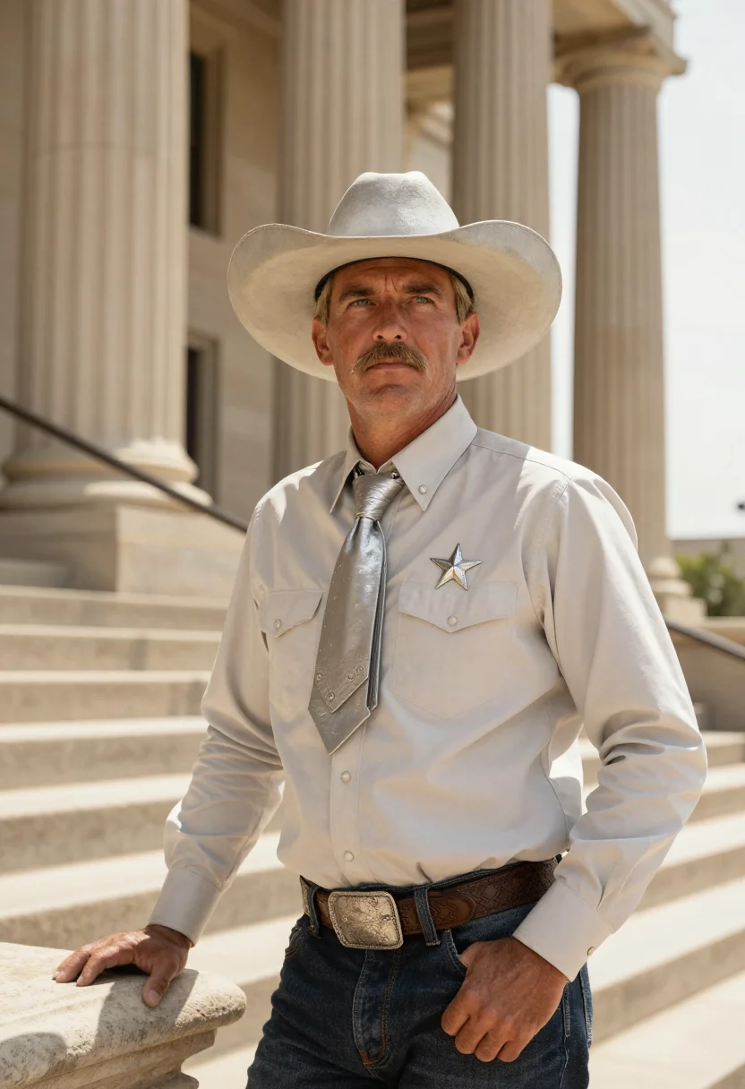 AI texas ranger sample — portrait of a man, low three-quarter-length portrait of a Te