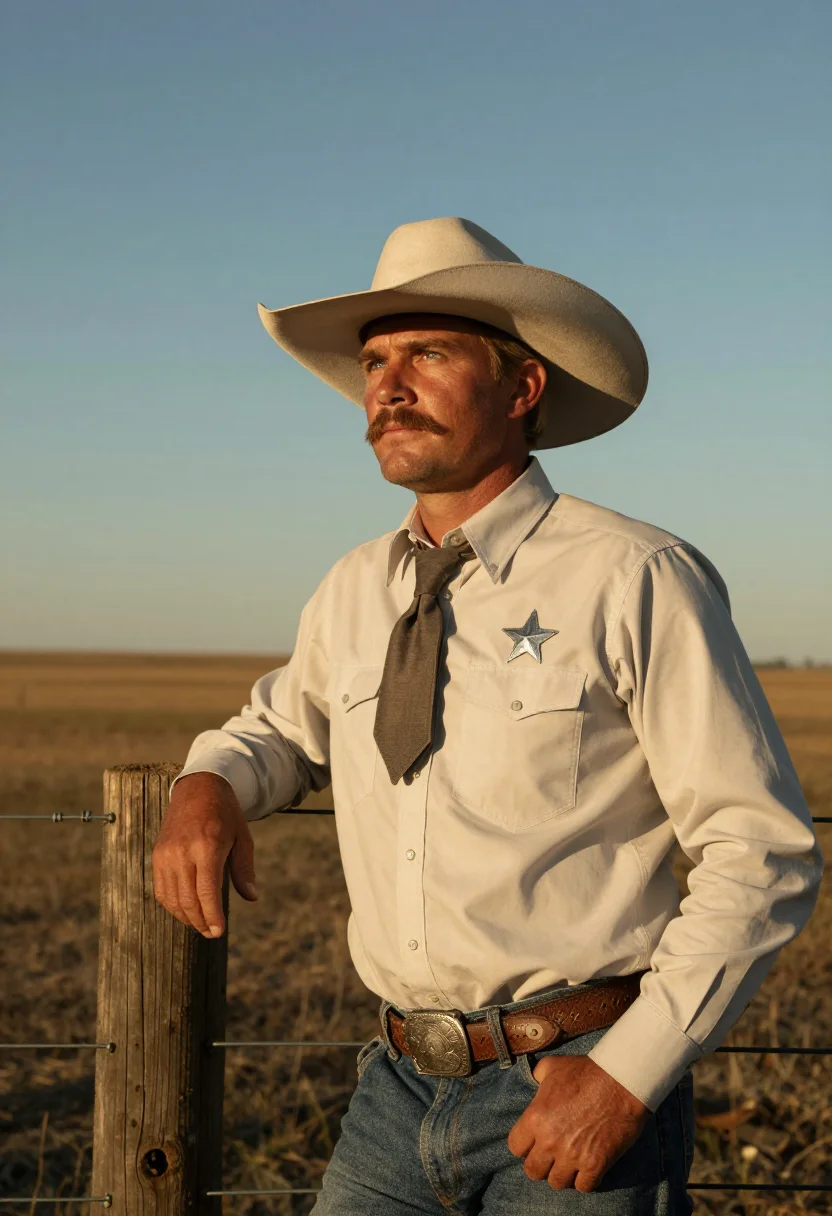 AI texas ranger sample — portrait of a man, low three-quarter-length portrait of a Te