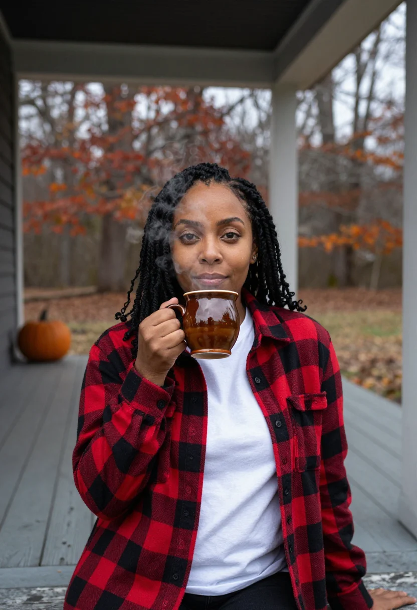 AI thanksgiving table sample — portrait of a woman, chest-up portrait of a woman around thi