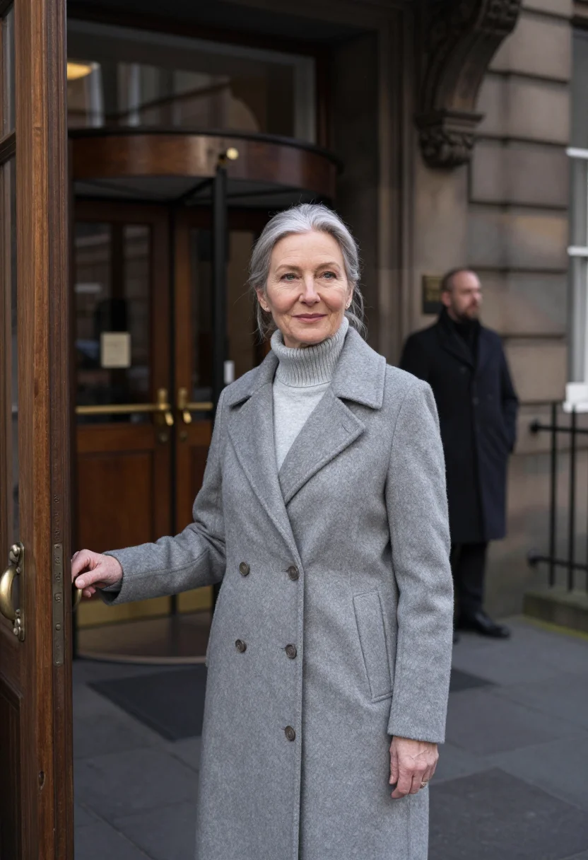 AI the balmoral edinburgh clock tower sample — portrait of a woman, a hotel guest in her fifties of Scottis