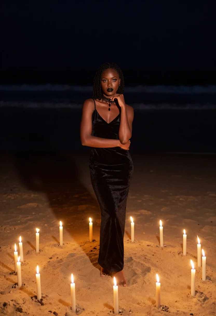 AI the craft sample — portrait of a woman, full-length portrait of a Black woman w