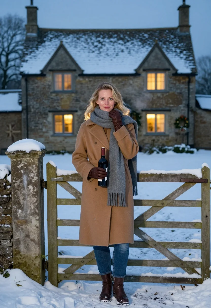AI the holiday cottage sample — portrait of a woman, three-quarter-length portrait of a West