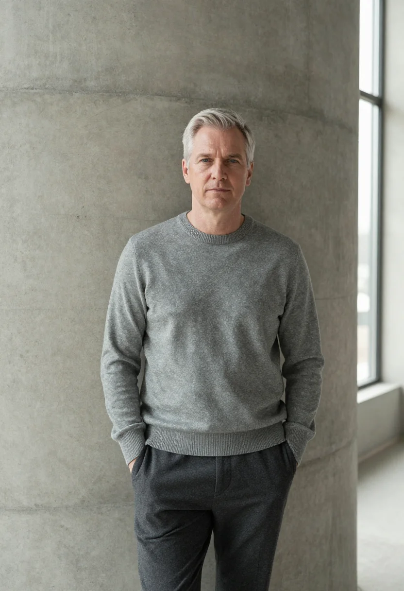 AI the silo cape town pillow window sample — portrait of a man, a Dutch man in his early fifties with fai
