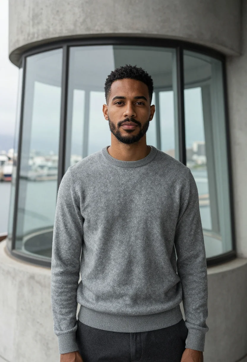 AI the silo cape town pillow window sample — portrait of a man, a Cape Coloured South African man in his