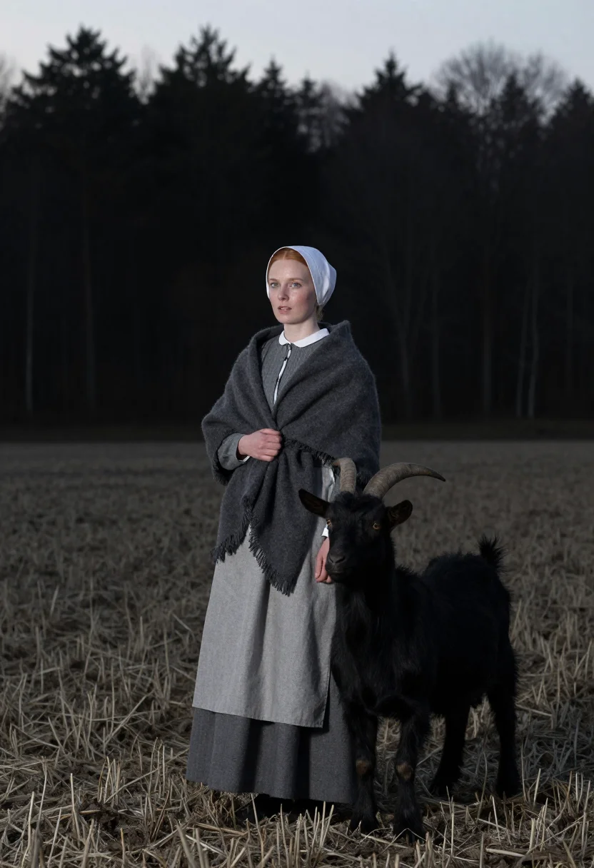 AI the vvitch sample — portrait of a woman, a full-length view from a low camera at