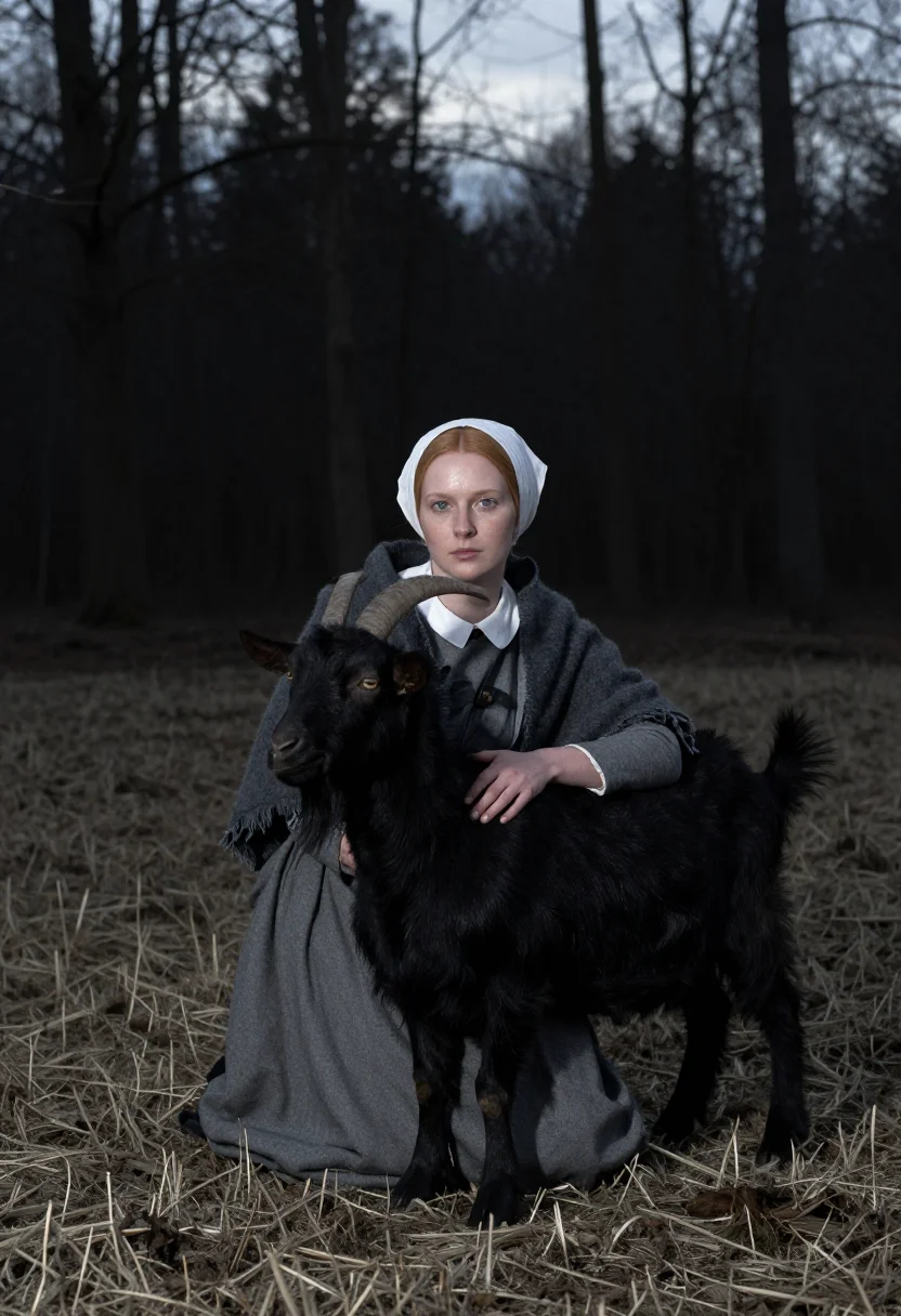 AI the vvitch sample — portrait of a woman, a full-length view from a low camera cl