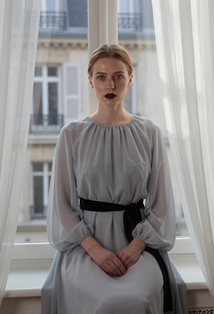 AI theyskens rochas sample — portrait of a woman, tight chest-up view of a Polish woman i