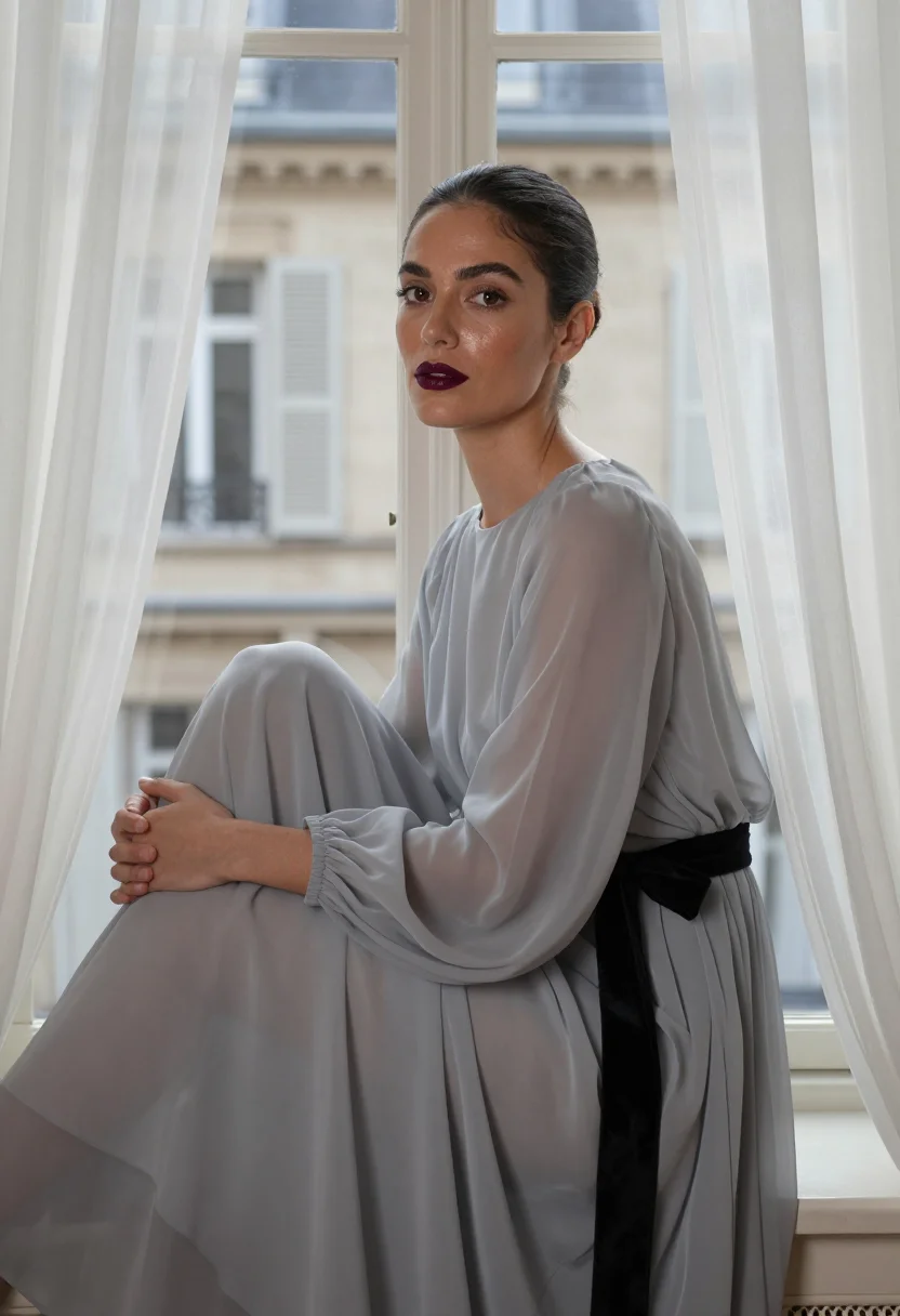 AI theyskens rochas sample — portrait of a woman, tight chest-up view of a Spanish woman