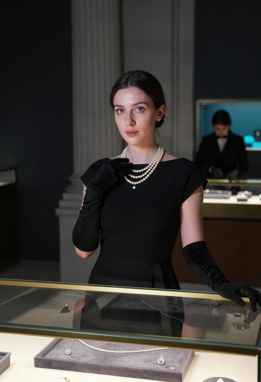 AI tiffany fifth avenue sample — portrait of a woman, half-length portrait of a French woman
