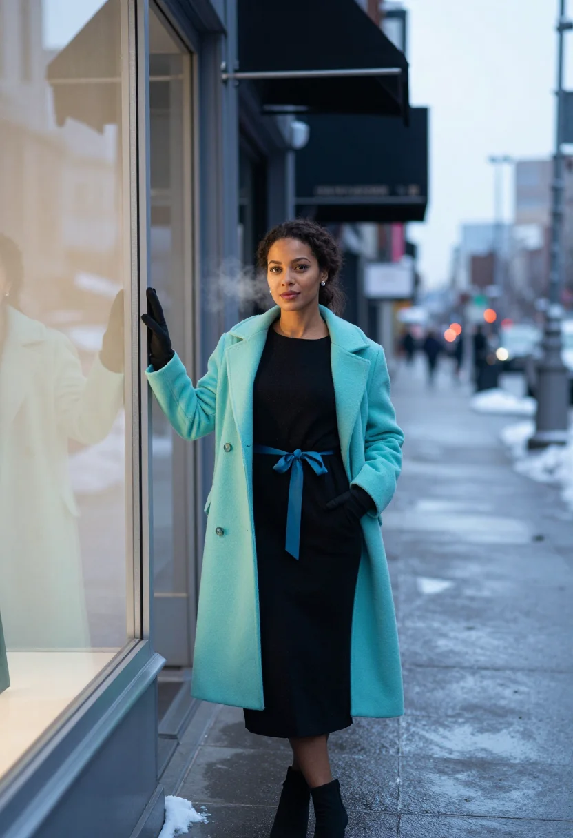 AI tiffany windows sample — portrait of a woman, full-length portrait of a mixed-heritag