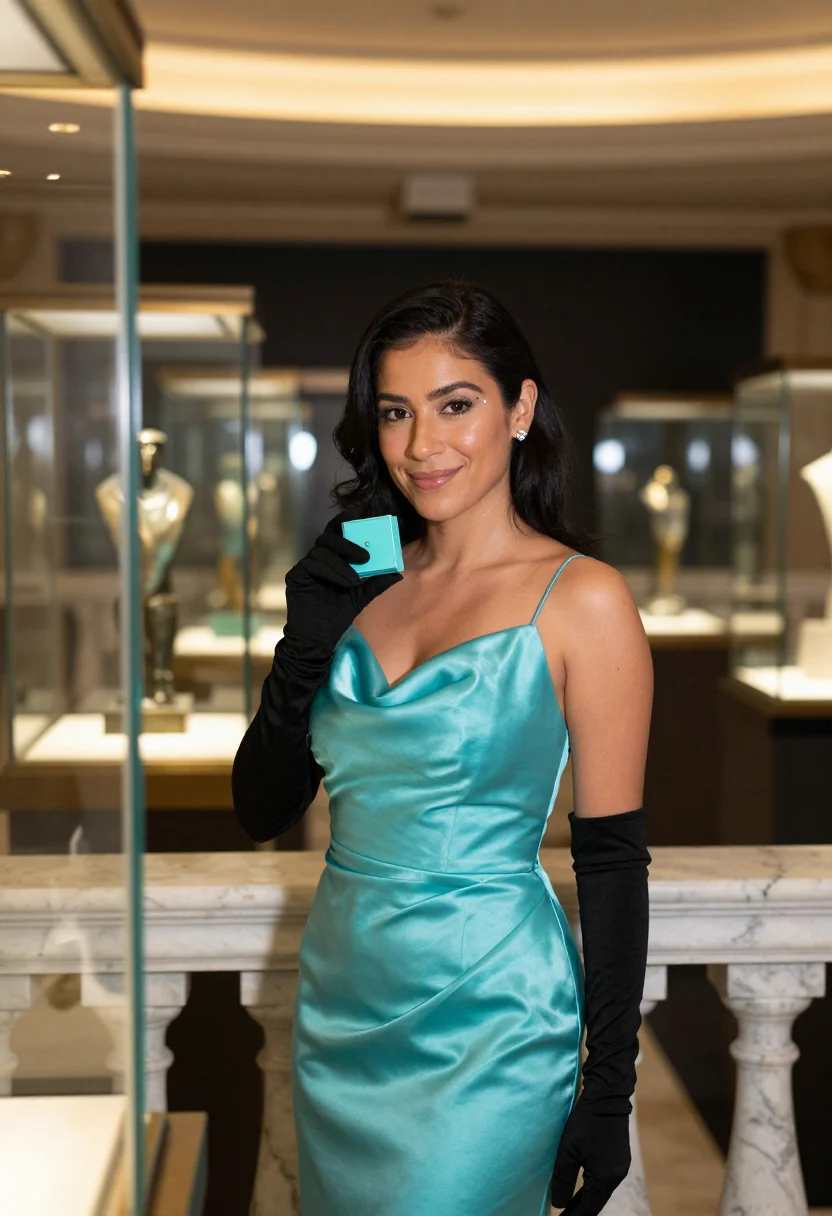 AI tiffany windows sample — portrait of a woman, half-length portrait of a Latina woman