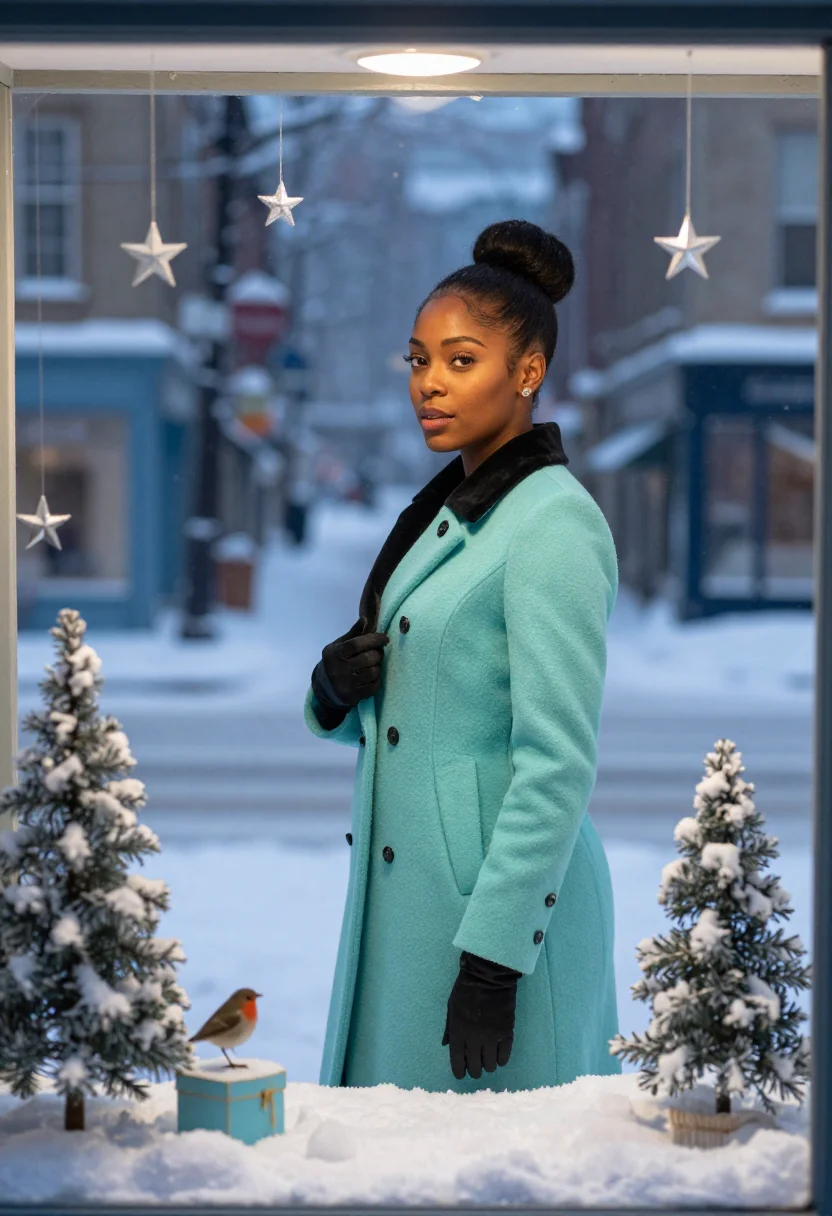 AI tiffany windows sample — portrait of a woman, full-length portrait of a Black woman i