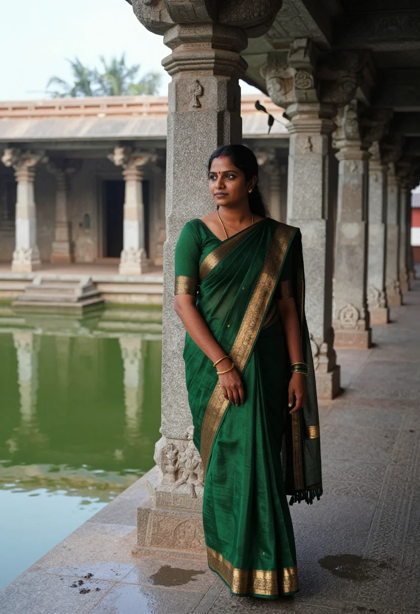 AI tirupati sample — portrait of a woman, full-length portrait of a South Indian