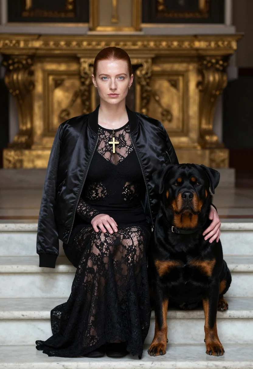 AI tisci givenchy sample — portrait of a woman, half-length view of a French woman in h