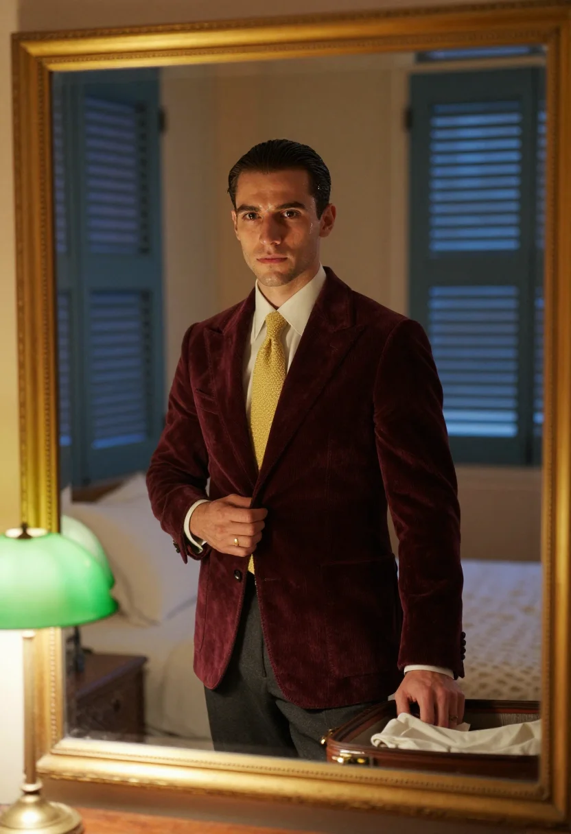 AI tom ripley sample — portrait of a man, three-quarter-length portrait of a Wester