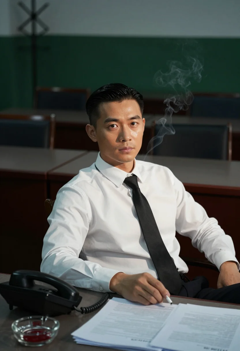 AI tony leung sample — portrait of a man, three-quarter-length portrait of an East-