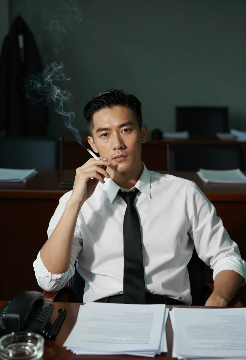 AI tony leung sample — portrait of a man, close half-length portrait of an East-Asi