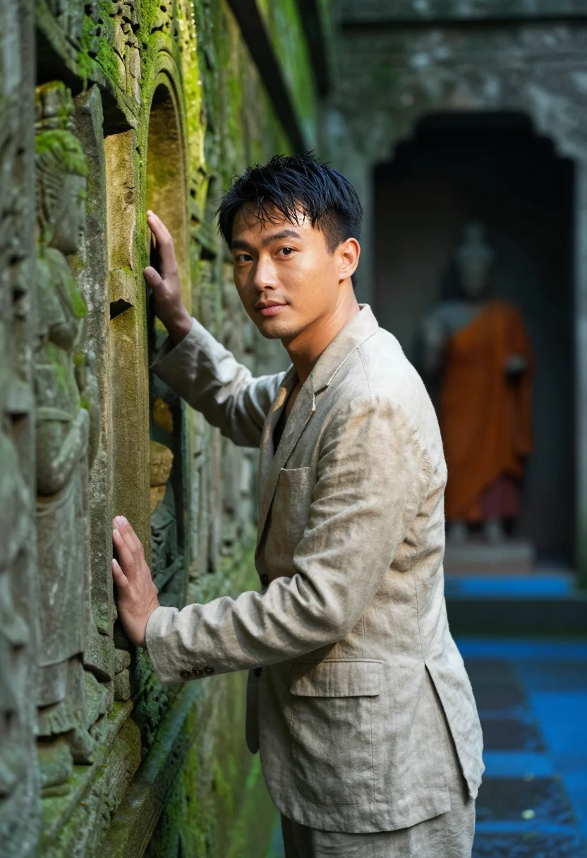 AI tony leung sample — portrait of a man, half-length portrait of an East-Asian man