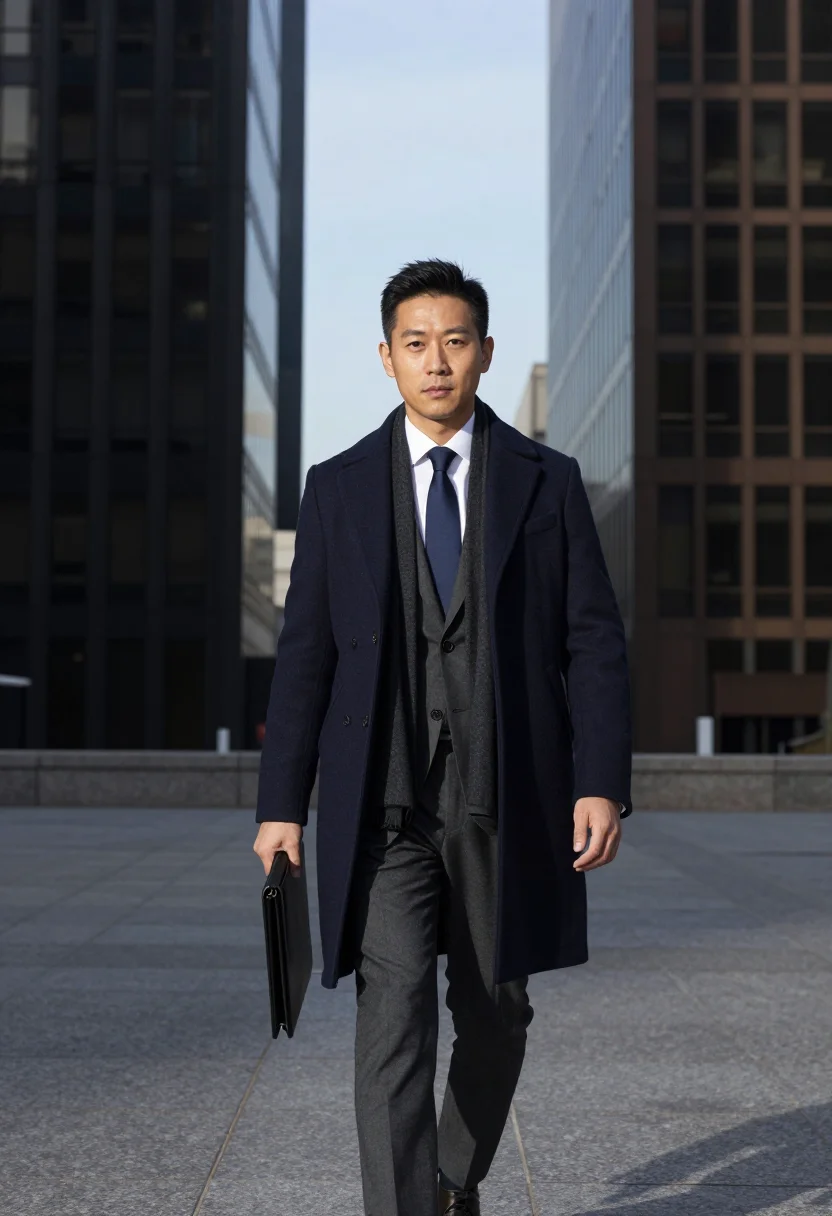 AI toronto bay street sample — portrait of a man, three-quarter-length portrait of an East-