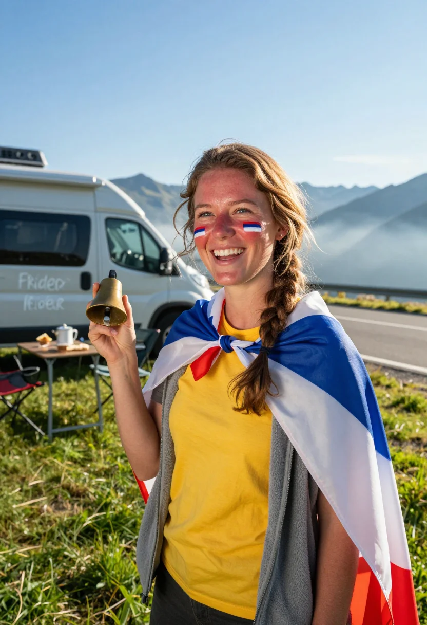 Example portrait from the AI Tour de France Supporter — Free Preview First